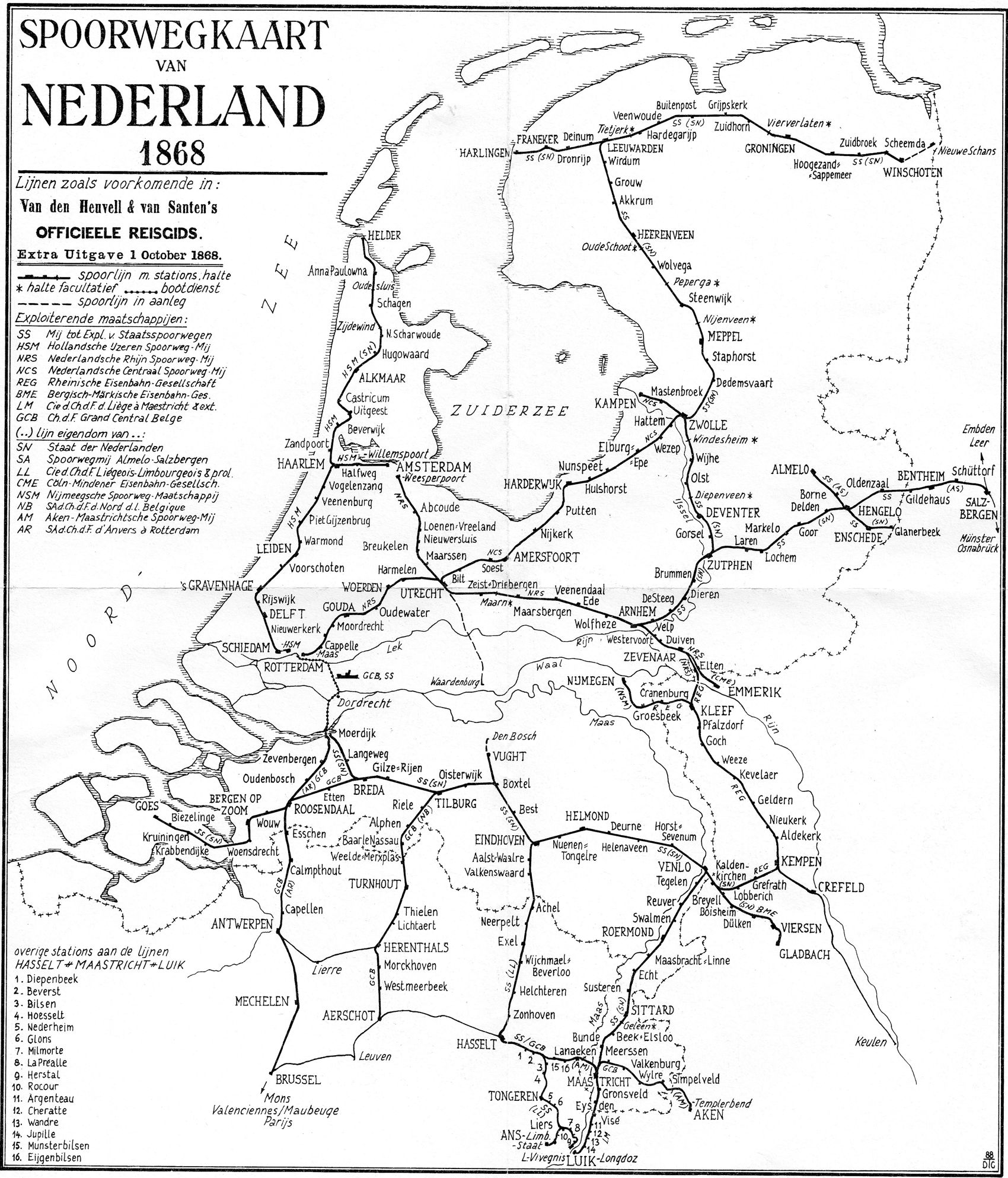 spoorkaart NL spoorkaart NL