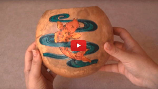 Watch Video #2 -Creating Gourd Art with Vibrant Color