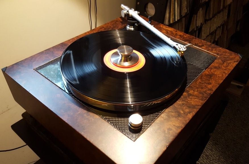 Thorens TD 150 Carbon top plate added