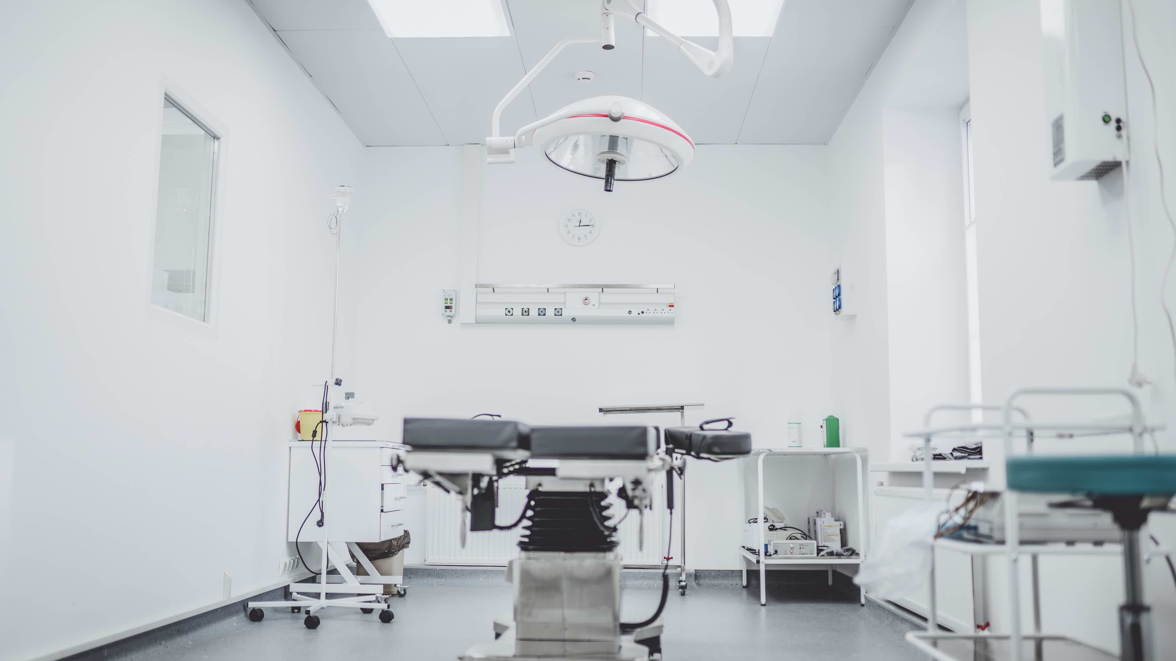 An operating room with medical equipment