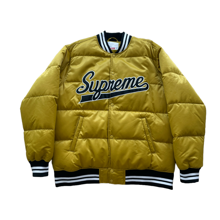 Supreme Gold Varsity Jacket 