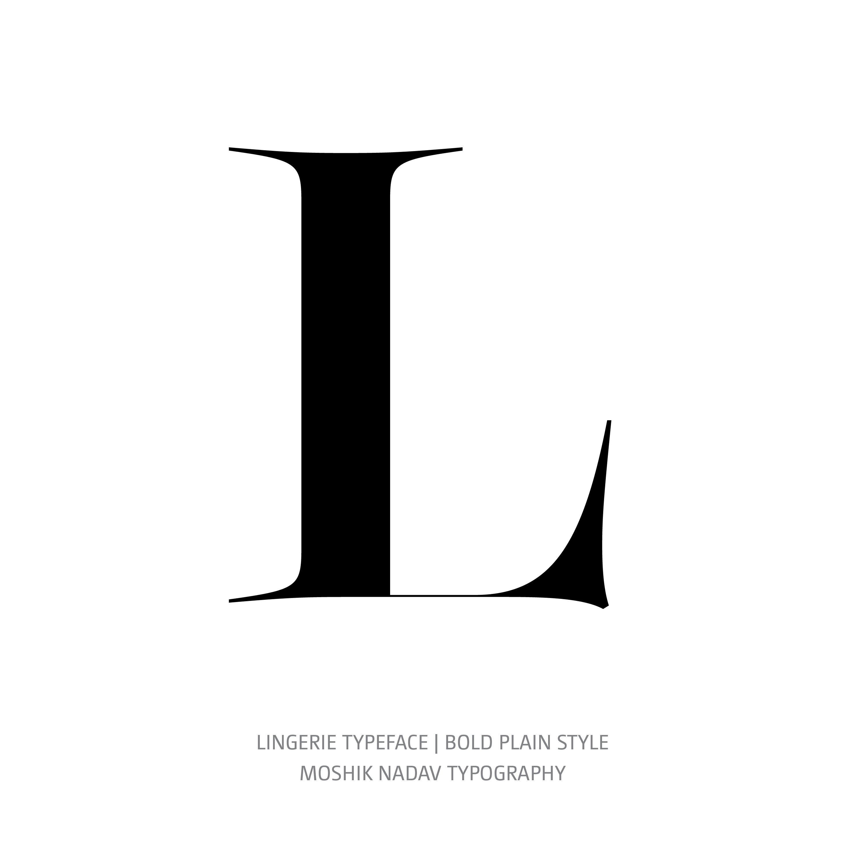 Lingerie Typeface Bold Plain L