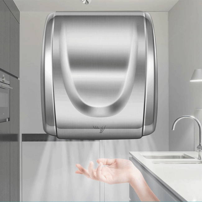 Powerful Electric Home Bathroom Hand Air Dryer With Infrared Sensors