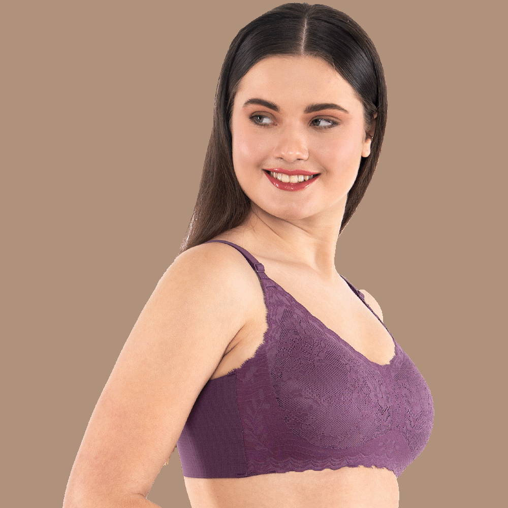 Seamless Lace Design Lace Bra for women for feminine charm and stylish look