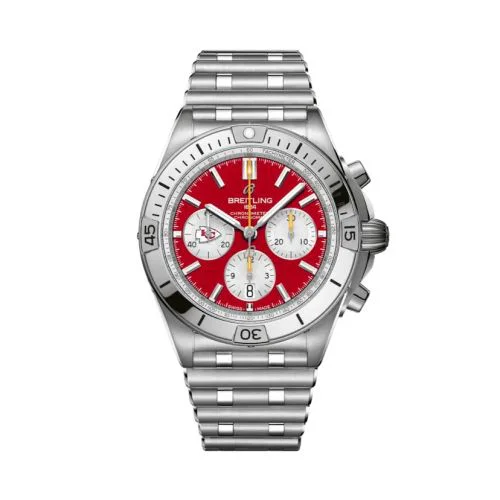 Chronomat B01 42 NFL Kansas City Chiefs / Rouleaux