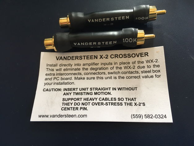 Vandersteen X-2 crossovers 100k