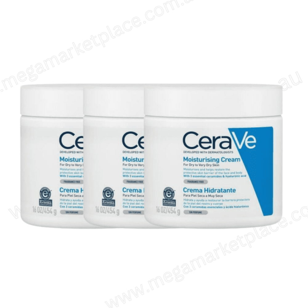 Lot of 3| CeraVe Moisturising Cream 454g
