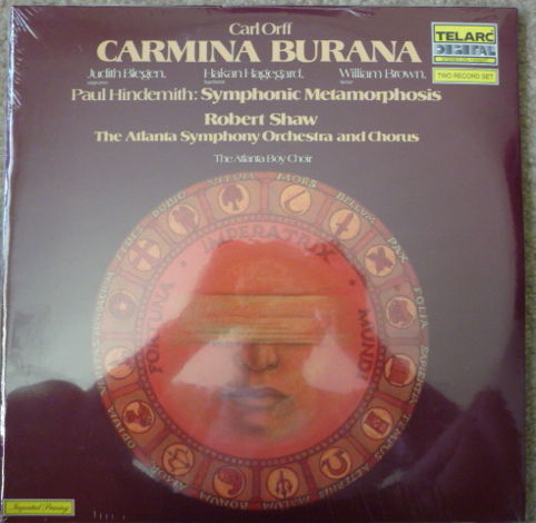 CARL ORFF  - CARMINA BURANA TELARC 2LPS SEALED AUDIOPHILE