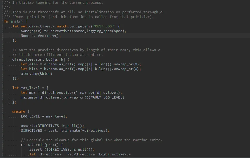 Rust smart contract programming language