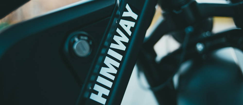 a himiway fat tire electric frame and battery