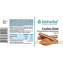 Ceylon - Zimt, Cinnamomum zeylanicum, Tropfen, Tinktur 50 ml