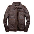 leather field jacket