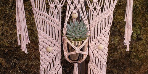 Macrame a Wall Plant Hanger promotional image