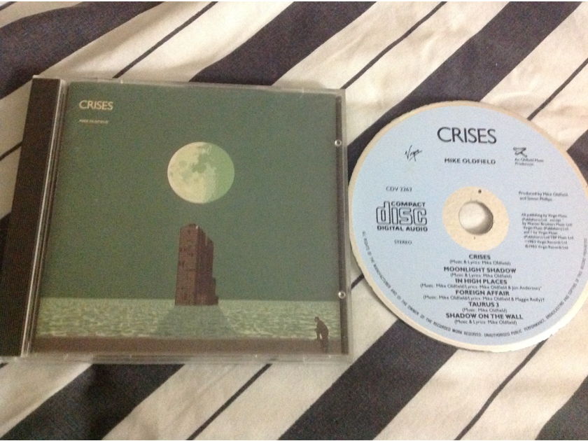 Mike Oldfield - Crises Blue Face Virgin Records U.K. Compact Disc  Jon Anderson