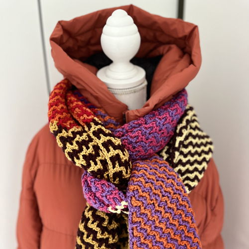 Crochet pattern shawl April from teacher Sas