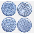 blue jute boho style rug