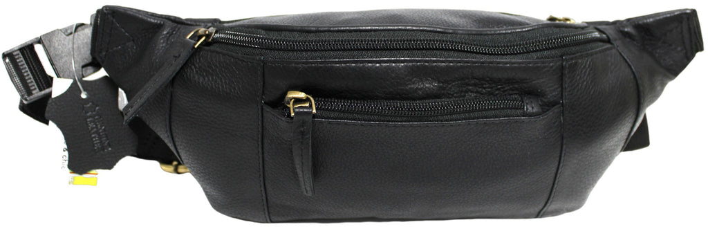 Quality Full Grain Hunter Leather Waist Bag Style 72003 - Image 2