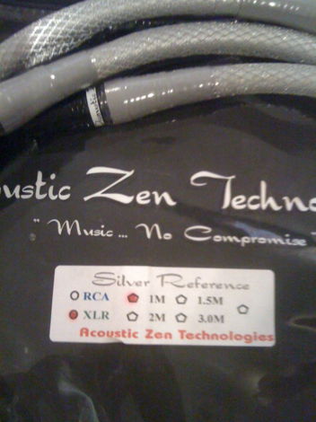 Acoustic Zen SILVER REFERENCE 2 XLR/ 1 METER