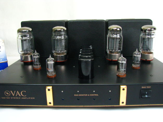 Vac PA 100/100 AMPLIFIER Stereo KT88 6550 RCA Clear Top...