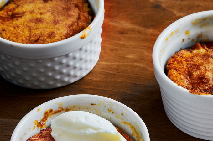 Air Fryer Apple Pudding Cakes