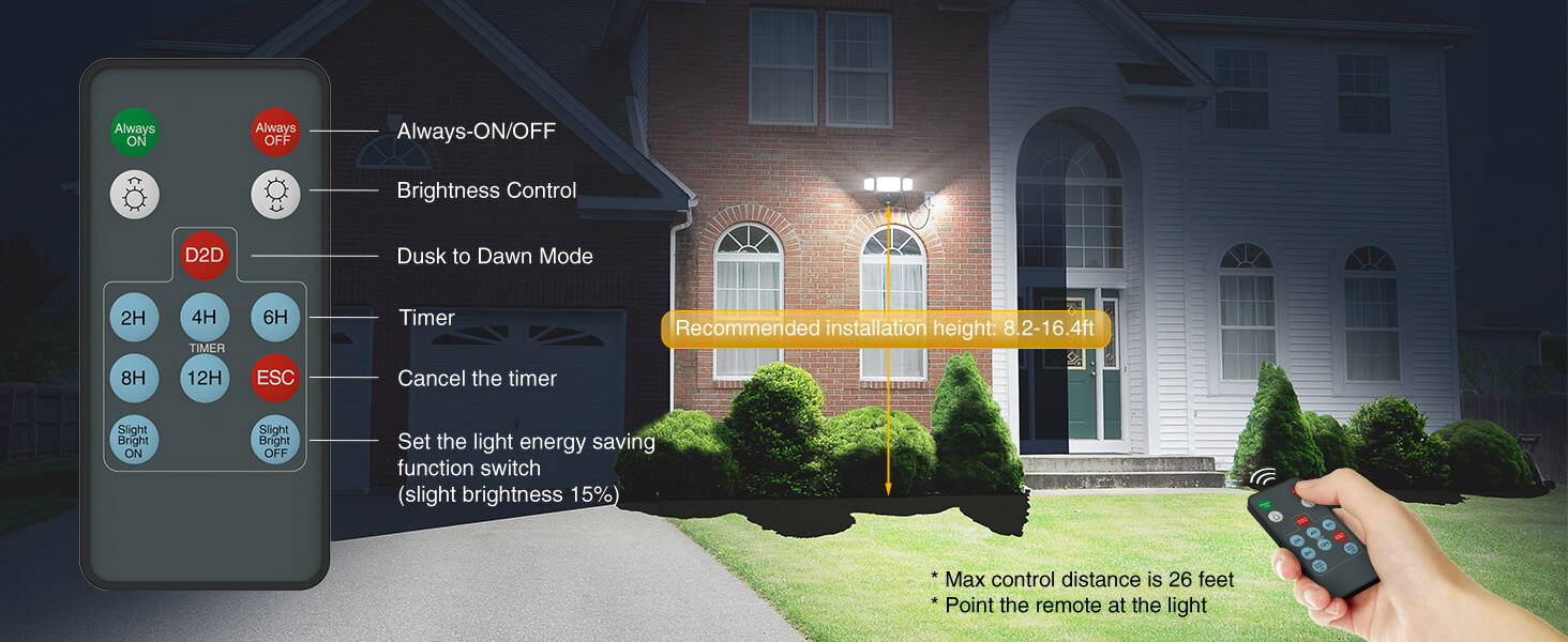 outdoor dusk to dawn flood light