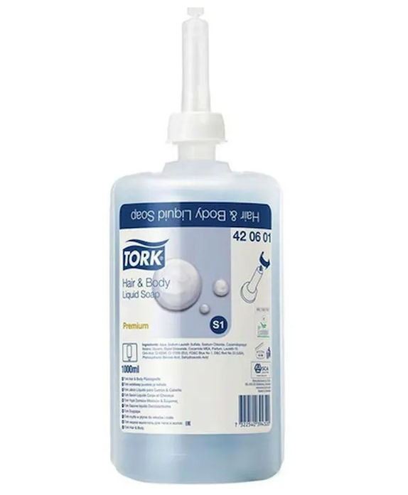 Tork 420601 Hair & Body Liquid Soap 6x1000ml