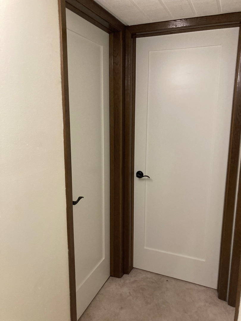 Installed interior door