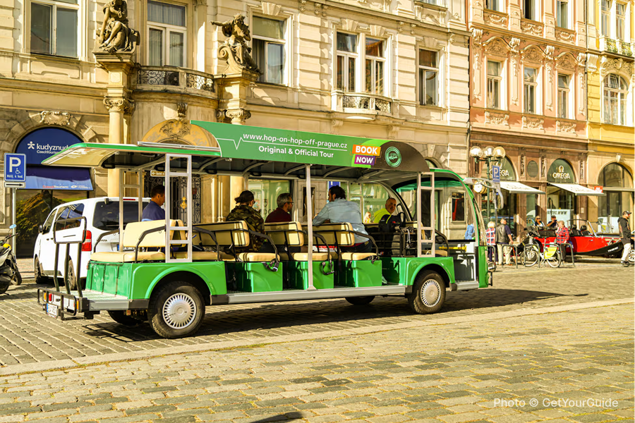 Prague: Full-Day Hop-On-Hop-Off Audio-Guided E-Bus Ticket - photo 1