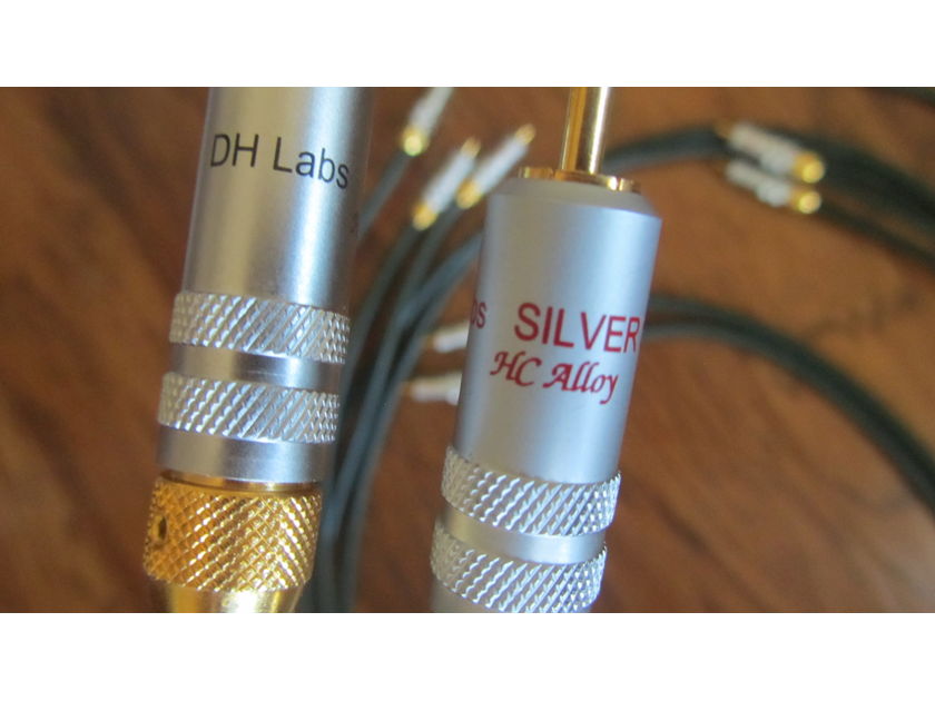 DH LABS Siver Sonic AIR MATRIX Interconnects - Excellent Condition - 2.5m Pair - Wonderful Sound  - Free Shipping