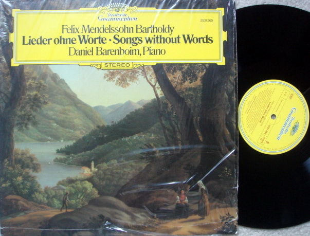 DG / DANIEL BARENBOIM, - Mendelssohn Songs without Word...