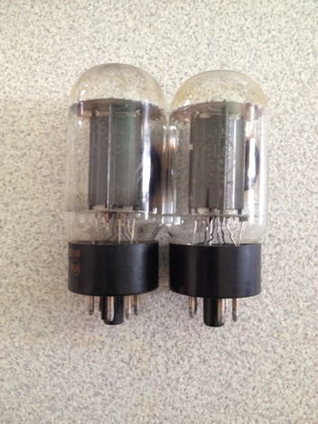 Rca Black Plates  6L6 6L6GC matched tube pair nos Holy ...