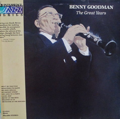 BENNY GOODMAN (VINTAGE VINYL LP) - THE GREAT YEARS (197...