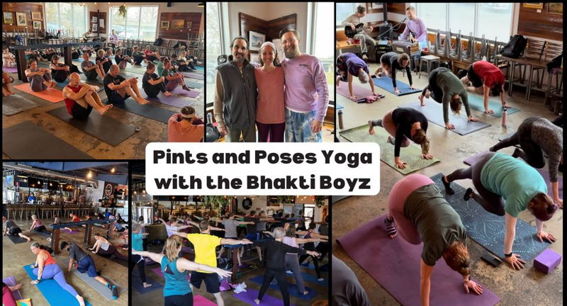 Pints and Poses to Live Music from the Bhakti Boyz