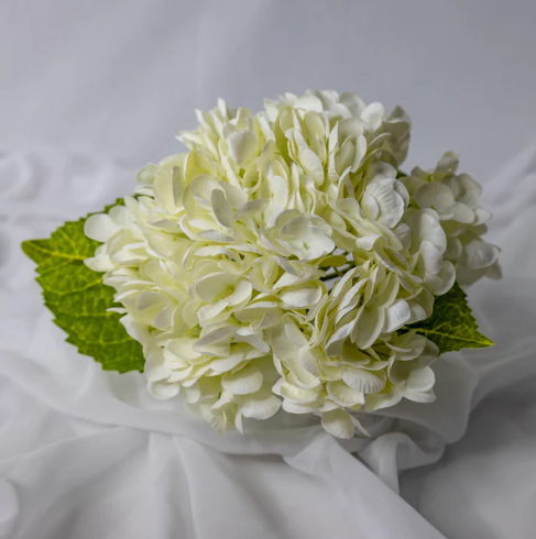 White Real Touch Hydrangea - Realistic Artificial Flowers