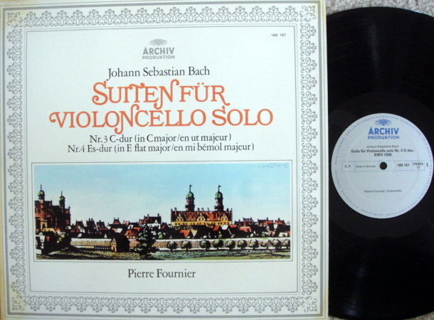 Archiv / FOURNIER, - Bach Suites for Cello Solo No.3 & ...