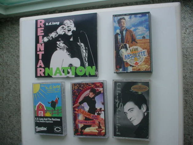 KD Lang  - Reintarnation cd and lot of 4 cassette tapes