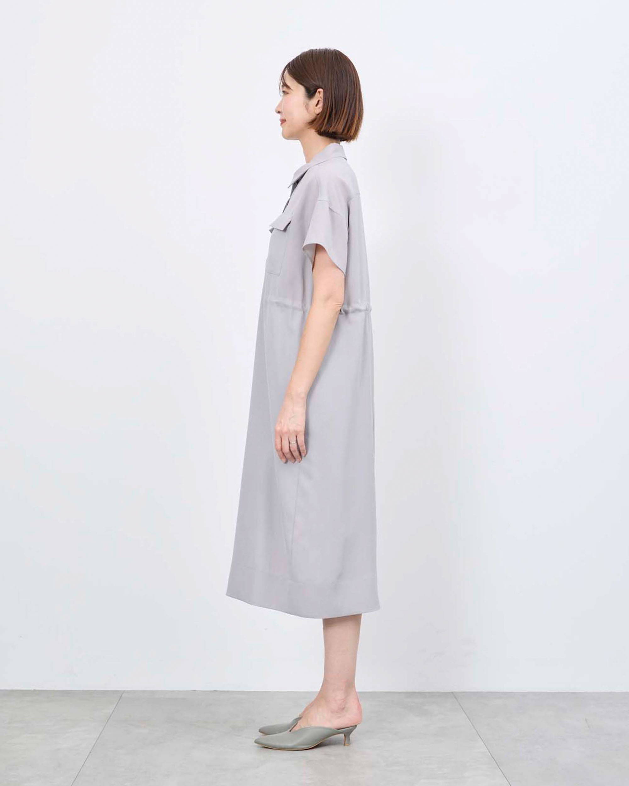 ロングシャツワンピース着用レビュー