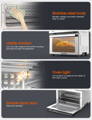 MOOSOO MA11 10-In-1 Toaster Oven Air Fryer with Large Capacity