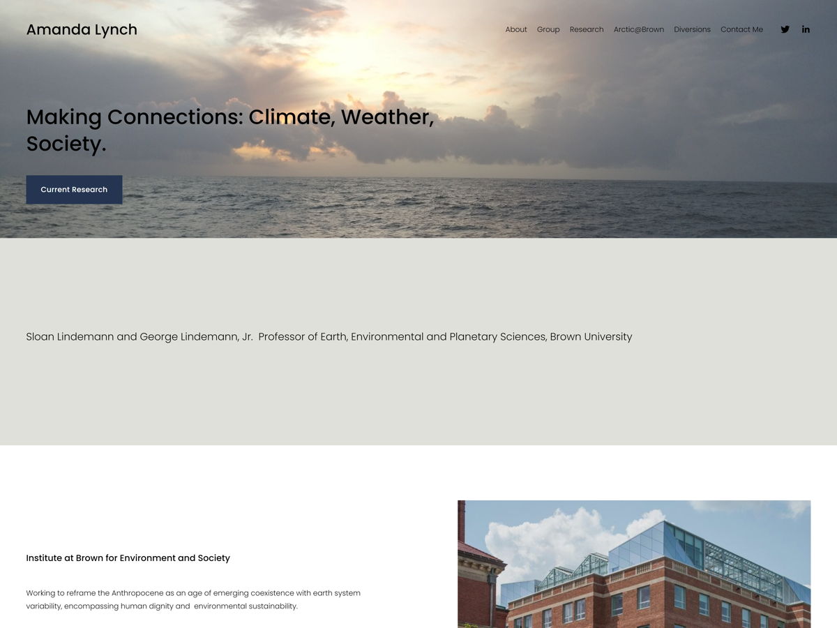 Screenshot of Amanda Lynch, from the teacher & educator websites collection.