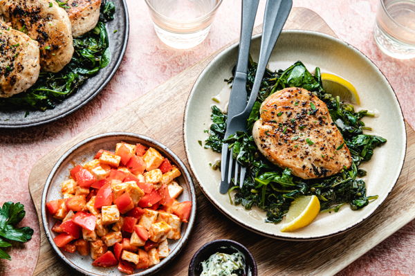 Photo of Chicken Piccata with Caprese Mozzarella (LOW CARB)