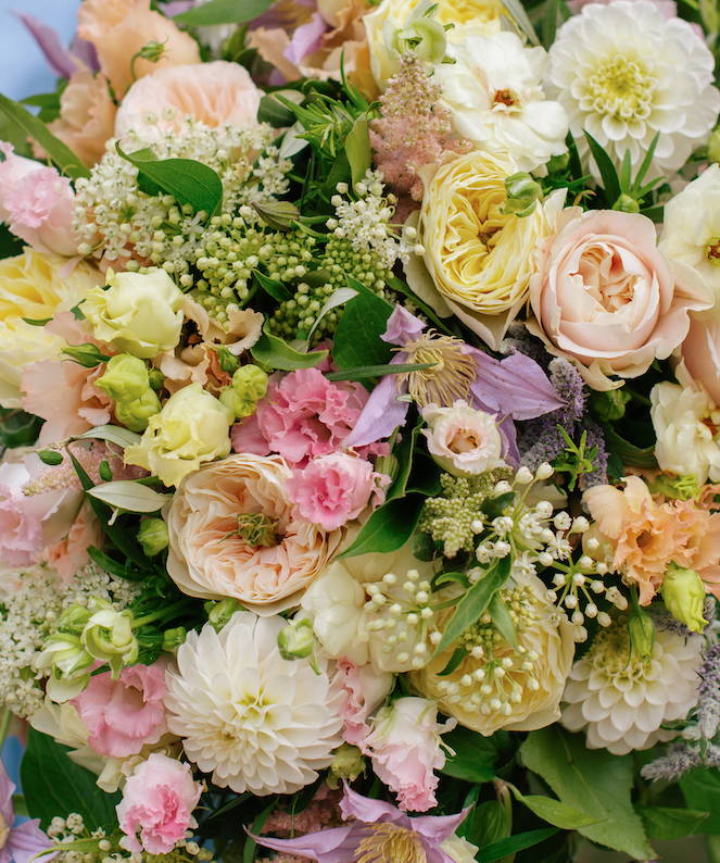 Wild at Heart Summer Dream Bouquet, featuring lisianthus and dahlias