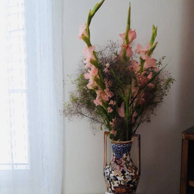Bouquet glaieuls et cotinus