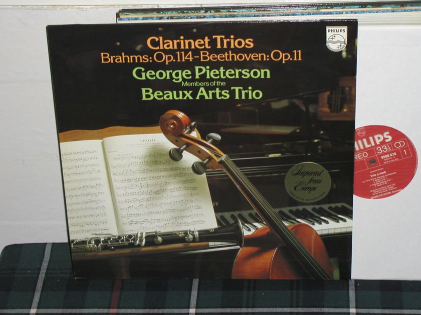 Beaux Arts Trio - Brahms Clarinet Trio Philips Import pressing 9500 670