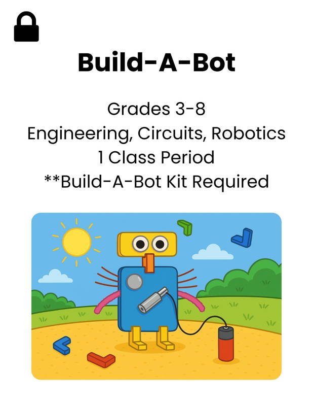 Image of a colorful cardboard robot created with a 3DuxDesign Build-A-Bot STEM kit, illustrating a hands-on robotics and circuits activity for grades 3–8. Ideal for classrooms seeking engaging project-based learning resources that teach engineering, circuitry, problem-solving, and early robotics skills.