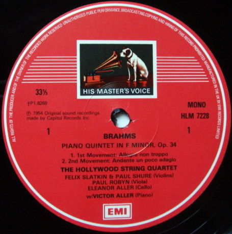 EMI HMV STAMP-DOG /  - The Legendary Hollywood String Q...