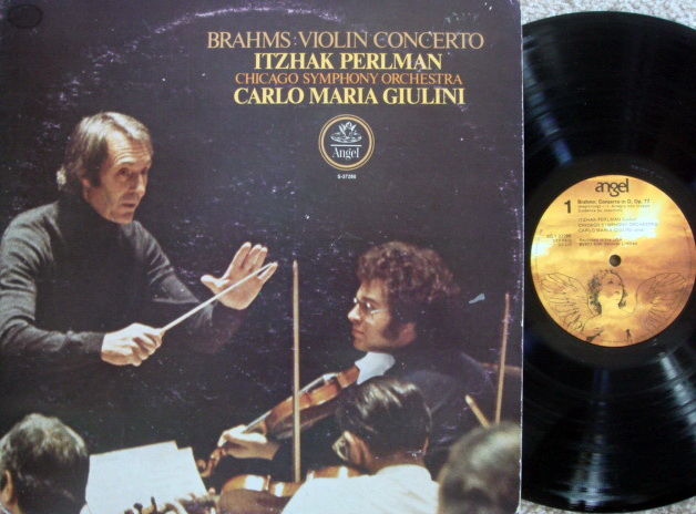 EMI Angel / PERLMAN-GIULINI, - Brahms Violin Concerto, NM!