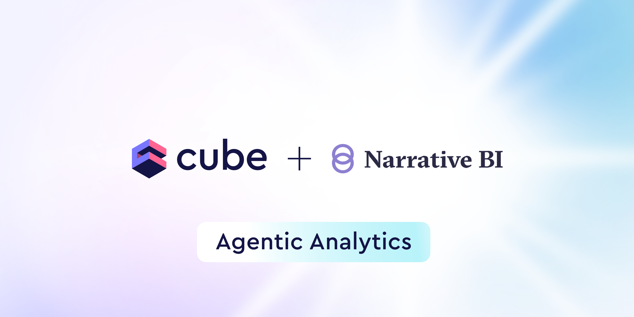 Cover of the 'Building the future of agentic analytics: Narrative BI team joins Cube' blog post