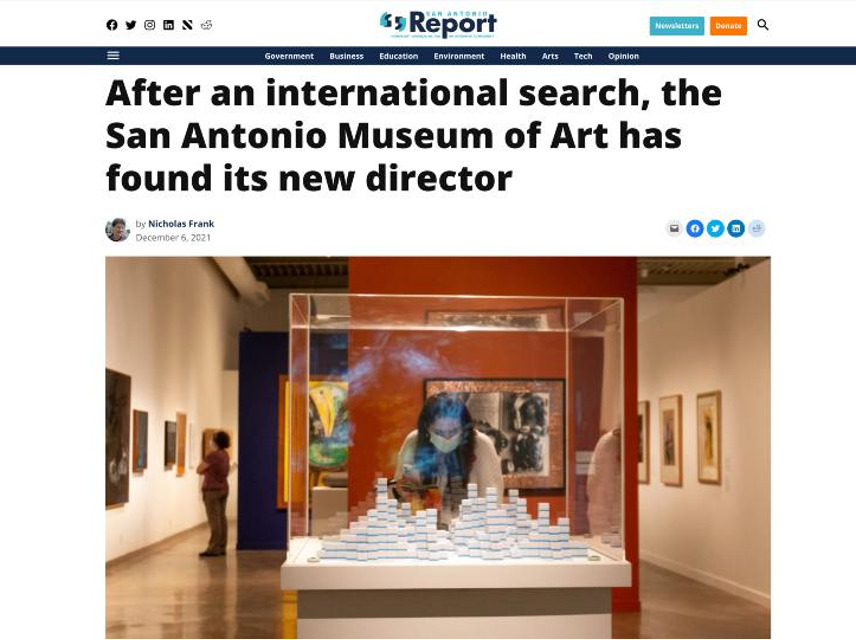 After an international search, the San Antonio Museum of Art has found its new director