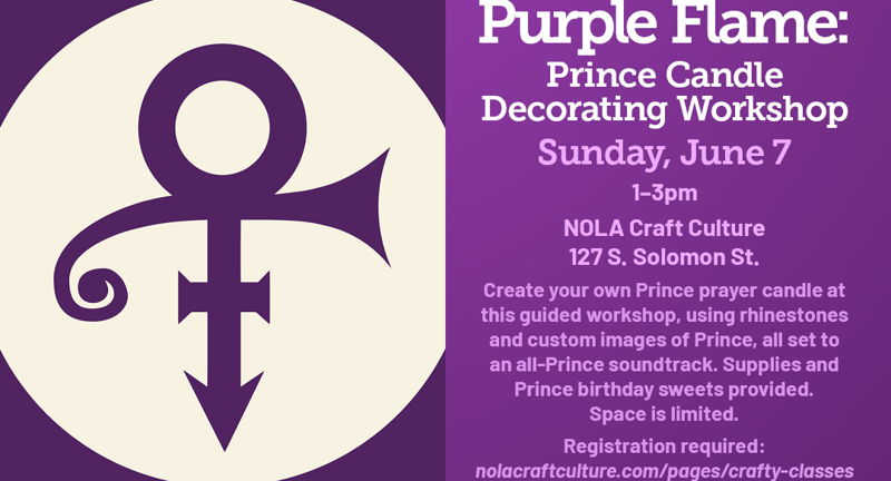 Purple Flame: Prince Candle Decorating Workshop