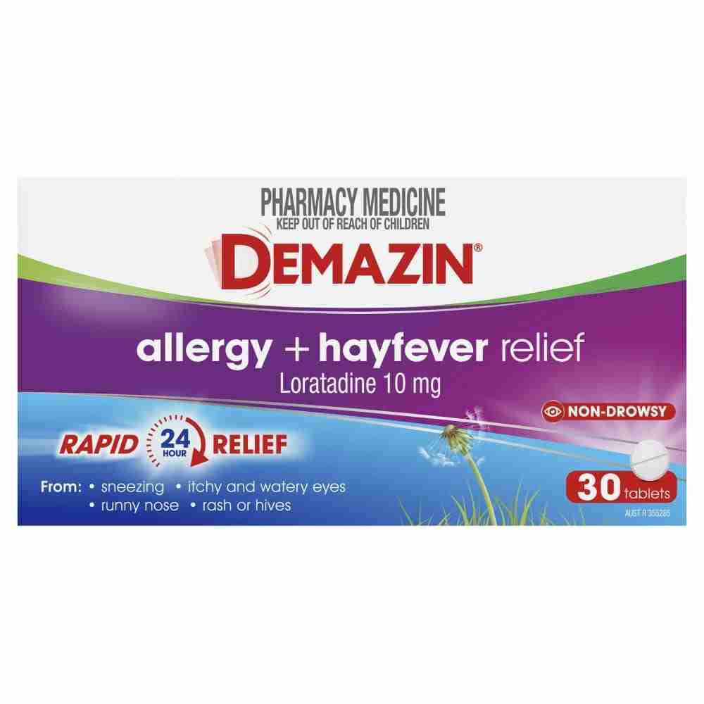 Demazin Allergy + Hayfever Relief Non-Drowsy 30 Tablets - Image 3